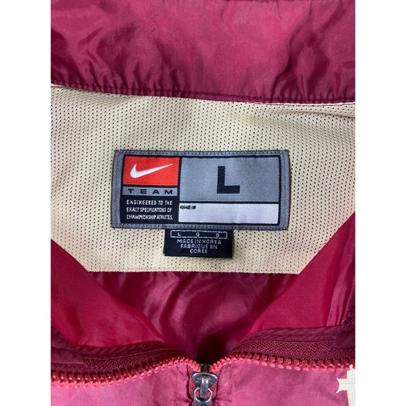 Nike‎ Team Florida State Seminoles Men’s Sz Large Red 1/4 Zip Women's Jacket - Picture 2 of 11